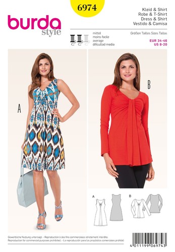 6974 patron burda creations - 6974,