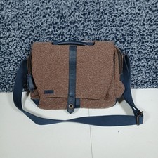 Timbuk2 Messenger Bag Brown Navy Blue Crossbody Strap 11"x10"x4"