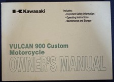 Kawasaki 99987-1511 Vulcan 900 Custom Motorcycle Owner's Manual