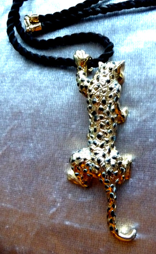 Collier sautoir corde - sautoir, noire