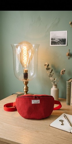 Sac banane velours - sac,