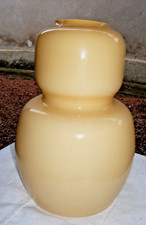 abat jour tulipe suspension en opaline pour lampe ou luminaire H. 20 cm