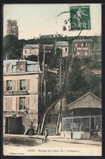 CPA Laon, Escalier de la Gare
