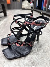 Gianmarco Lorenzi heels Sandals Leather Pre Owned Size 38 Italy