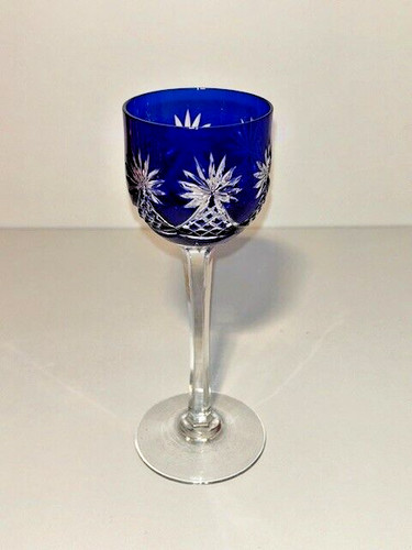 Verre cristal couleur bleu - verre,