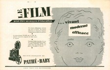 Publicité ancienne Pathé-Baby le film issue de magazine 1949