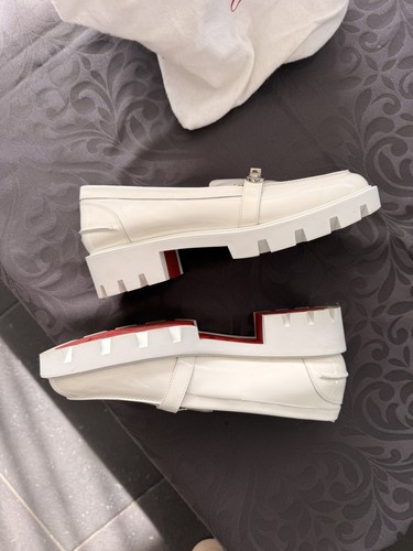 Mocassins louboutin blancs - louboutin,