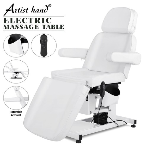 White electric massage table - electric,