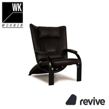 WK Wohnen Spot 698 Fauteuil En Cuir Noir Fonction Relax Manuelle
