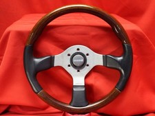 Momo Fighter Leather / Wood Mahogany 35 Jseat