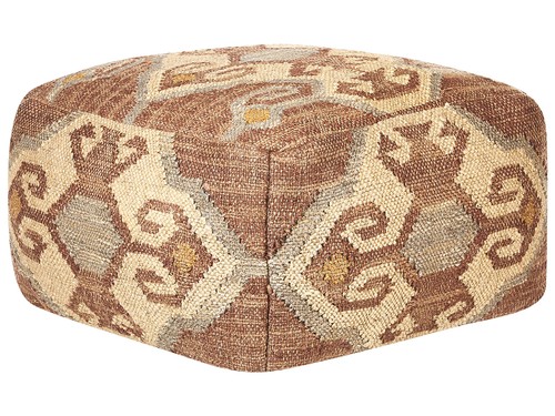 Pouf moderne carré avec motif - pouf,