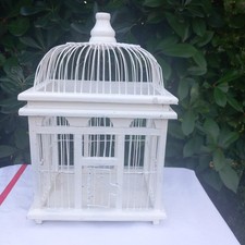 Cage à Oiseaux Vintage en bois XX siècle