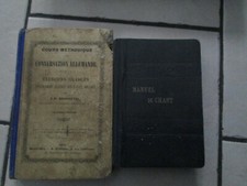 lot livres anciens Manuel de chant 1913 + cours allemand pour wallons 1903