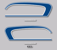 SUZUKI GT125 L 1974 - Kit déco Sticker decals set - GT 125  1974 - Blue & White