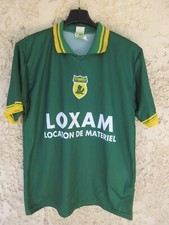 Maillot F.C NANTES vintage ancien football shirt away vert FCNA S