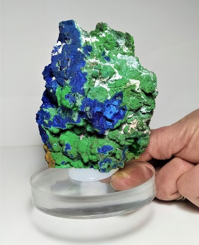 Géode azurite avec - géode,