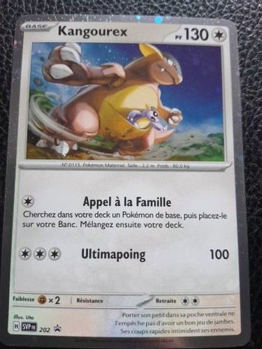 Carte pokémon kangourex - pokémon,