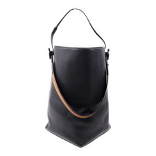 HERMES Licol 19 Shoulder Bag Veau Volupto Leather Noir Black