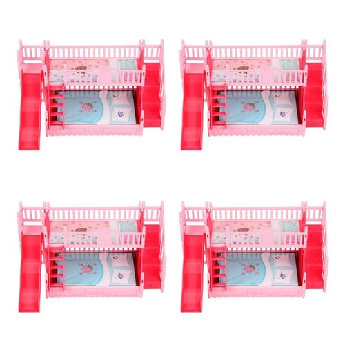 Reusable pink mini bunk bed - pink,