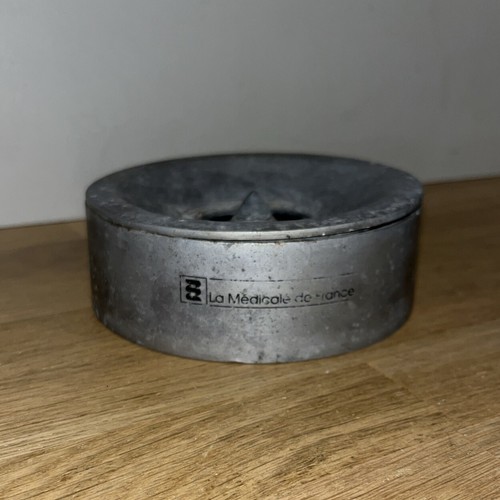 Ancien cendrier métal - ancien,