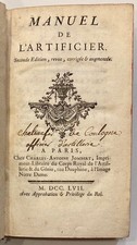 (PERRINET d'ORVAL ou JOMBERT. Charles-Antoine).    Manuel de l'artificier.   175