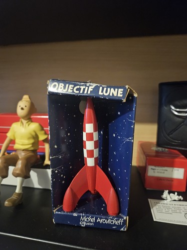 Figurine tintin kuifje fusée - figurine,