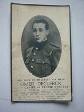image mortuaire soldat belge