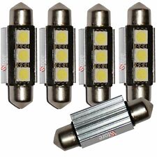 4 LED Torpedo 36mm 3 SMD Canbus Lamps WHITE Interior Lights Xenon License Plate No Error