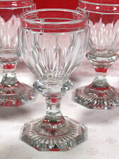 Set of 6 Baccarat Crystal Glass 10.5cm Vintage Restoration