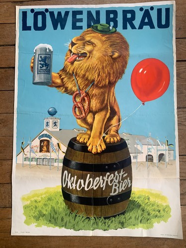 Affiche biere lowenbrau - affiche,