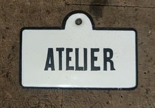 Rare Plaque Émaillée 1900