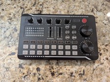 Live Sound Card and Audio Interface with DJ Mixer Effects and Voice Changer