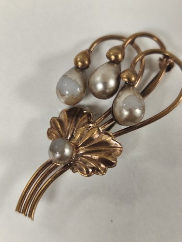 Broche vintage métal - broche, en