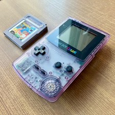 Superbe Console Nintendo Game Boy Color Atomic Purple + Jeu + Piles Neuves !