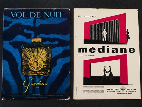 Ancienne affiche pub guerlain - ancienne,