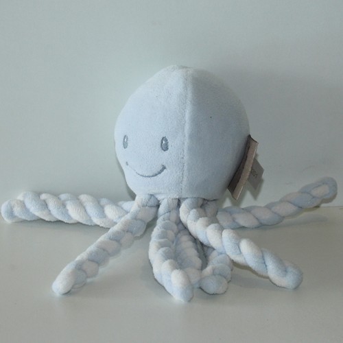 Doudou pieuvre nattou bleu - nattou,