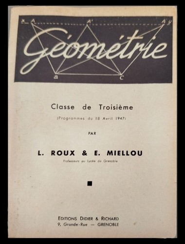 Géométrie roux e - roux, &