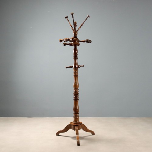Porte manteau ancien noyer - porte-manteau,