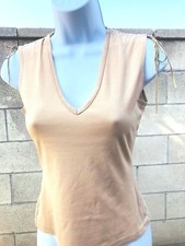 Von Mozart Women Top Blouse % Nylon Brown