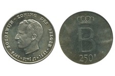 250 Francs Baudouin Ier Légende Flamande - Belgique Argent