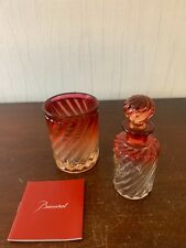 Baccarat Crystal Bamboo Glass & Bottle (Lot Price)
