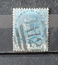 Saint CHRISTOPHE 1882-90  1 timbre oblitéré filigrane CA dentelé 14 Y&T# 13