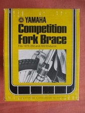 OEM YAMAHA COMPETITION FORK BRACE , 1975 , DT250 DT400 ,NEW OLD STOCK , IN BOX