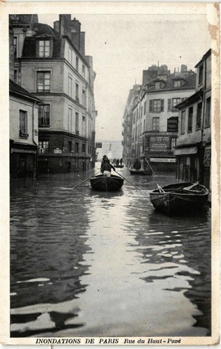 Cpa paris inondations 1910 rue - 1910,
