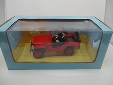 TA696 HAPAX 1/18 1:18 JEEP TINTIN AU COUNTRY BLACK GOLD 2 FIGURES RED REF 180150000