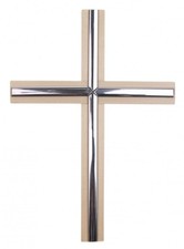 Croix de bois de sapin rouge