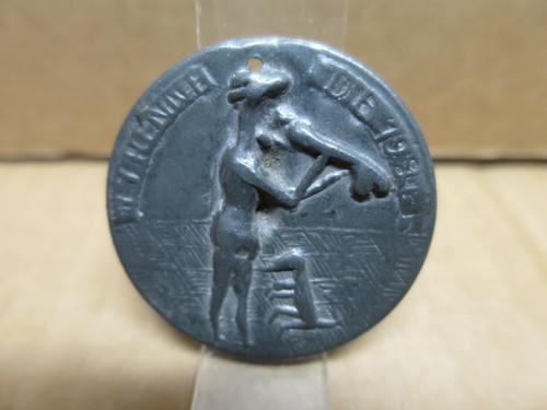 Curiosa médaille étain - curiosa, en