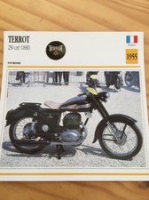Terrot 250 cm3 OSSD 1955 Carte moto Collection Atlas France