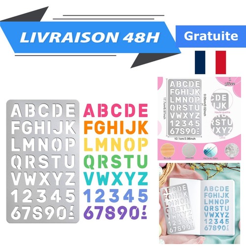 Pochoirs métal alphabets - métal,