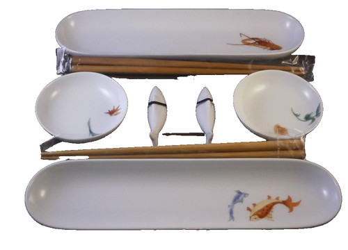 Set sushi porcelaine - sushi,